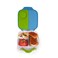 b.box Mini Lunch Box for Kids: Lightweight Bento Box, Lunch Snack Container with 2 Leak Proof Compartments. Ages 3+ School Supplies, BPA Free (Ocean Breeze, 4&frac14; cup capacity)