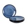 UNICASA Porcelain Dessert Plates Set of 4-8 Inch Ceramic Dinner Plates Dinnerware Oven Microwave Safe for Salad, Scratch Resistant, Kitchen Serving Dish, Reactive Blue