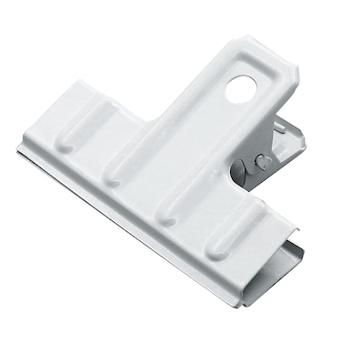Coideal White Bull Clips Thickened - 10 Pack 3 Inch Long Large Metal Binder Paper Clips Clamps for Food Bags, Office &amp; Home Kitchen (77 mm)