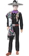 Barbie 2021 Dia De Muertos Ken Doll (12-in) Wearing Embroidered Shirt, Serape &amp; Sombrero, with Calavera Face Paint, Gift for Collectors