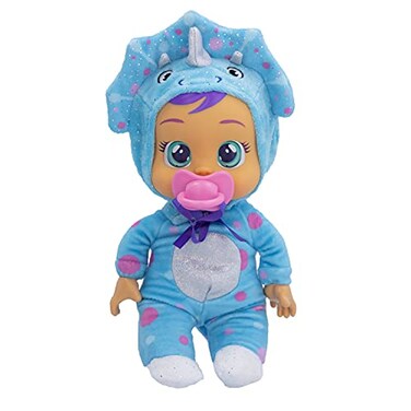Cry Babies Tiny Cuddles Tina - 9 inch Baby Doll, Cries Real tears. Blue