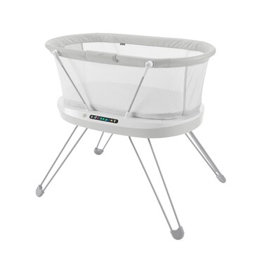 Fisher-Price Baby Bedside Sleeper Luminate Bassinet with Sound Detection plus Customizable Lights Music and Sounds for Newborns 0+ Months
