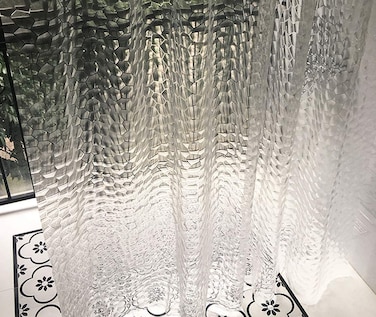 Ryhpez Shower Curtain Liner - Clear Shower Curtain Set with Hooks   72"x78"&hellip;