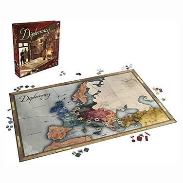 Hasbro Gaming Avalon Hill Diplomacy Cooperative Board Game, European Political Themed Strategy Game, Ages 12 and Up, 2-7 Players