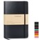 Journal notebook (A5-Lined, Black Color),192 Pages, Medium 5.7X8.3 inches - 80 gsm Thick Paper, Hardcover