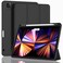 ZryXal New iPad Pro 11 Inch Case 2022(4th Gen)/2021(3rd Gen)/2020(2nd Gen) with Pencil Holder, Smart iPad Case [Support Touch ID and Auto Wake/Sleep] with Auto 2nd Gen Pencil Charging (Black)