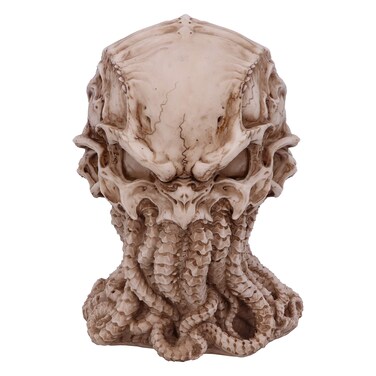Nemesis Now James Ryman Green Cthulhu Skull Figurine Ornament, Natural, 20cm