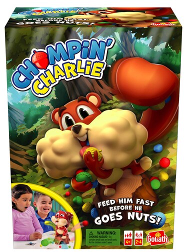 Chompin&#39; Charlie Game - Feed The Squirrel Acorns and Race to Collect Them When They Scatter by Goliath