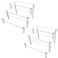 AZEAM 2 Packs Acrylic Display Risers,Clear Display Risers Stand Small Mini Shelf 3 Tiered Cupcake Stand for Food Desserts Stand Perfume Organizer Toys Collections Cosmetic Products Tabletop Use