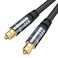 BlueRigger Digital Optical Audio Toslink Cable (35FT, Fiber Optic, Aluminum Shell, 24K Gold-Plated) - Compatible with Home Theatre, Sound Bar, TV, Xbox, PlayStation PS5/PS4 &ndash; Premium Series