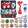Bey Battling Top Burst 12 New Gyros Top with 2 Launcher, Arena Toy, Gyro Pocket Box Pro (Black)