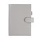 Moterm Leather Cover for A5 Notebooks - Fits Hobonichi Cousin, Stalogy and Midori MD Planners, with Pen Loop, Card Slots and Back Pocket (Pebbled-Gray)