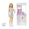 Barbie Careers Playset, Ice Cream Shop Set with Blonde Fashion Doll, Ice Cream Machine, Molds, Dough &amp; Accessories