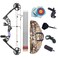 Compound Bow Archery, Aluminum Magnesium Alloy Bow kit with Bow String Right Hand Composite Bow with Adjustable Draw Length and Weight Composite Bow Archery Hunting Equipment