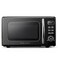 Galanz GLCMKZ09BKR09 Retro Countertop Microwave Oven with Auto Cook &amp; Reheat, Defrost, Quick Start Functions, Easy Clean with Glass Turntable, Pull Handle, 0.9 cu ft, Black