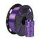 Silk Dark Purple PLA Filament 1.75 mm 3D Printer Filament 1KG 2.2LBS Spool Violet Purple PLA 3D Printing Material Shine Silky Metal Shiny Metallic Purple PLA CC3D