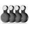 Mini Wall Mount Holder,Update Space-Saving Design AC Outlet Mount, Perfect Cord Management for Mini Voice Assistant (4 Pack Black)