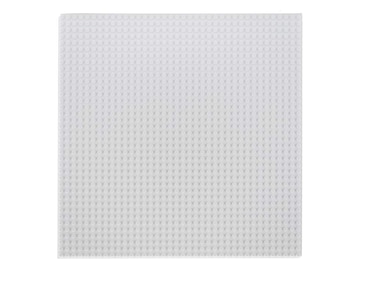12"X12" Baseplate for All Major Building Bricks and Blocks (White, Single)