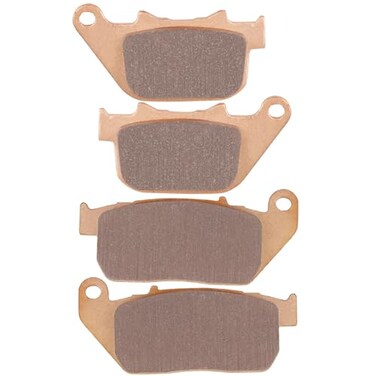 Classic Motorcycle Brake Pads, Front and Rear, Compatible with Harley Davidson Sportster 1200 &amp; 883 Models, Metal, 2004-2013