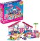 MEGA Construx Barbie Kids Building Toy Set, Malibu House with 303 Pieces, 2 Micro-Dolls, Furniture and Accessories, Ages 5+ Years