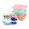 Bentgo Easyboxes 4-Compartment Snack Containers - 8-Piece Set with 4 Trays &amp; 4 Custom-Fit Lids to Seal in Freshness - Reusable Food Storage &amp; Meal Prep Bento BPA-Free Containers (Pastels)