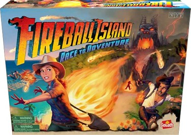 Goliath Fireball Island Board Game - Unique Game Board and Components, 2-4 Players Ages 7 and Up
