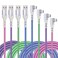 Eversame Right Angle Type C Cable(4-Pack 10FT), USB C Cable Nylon Braided Type C Charger Fast Charging Compatible with Samsung Galaxy S24 S23 S22 S21 S20 S8 S9 S10 Plus, Note 10+, iPhone 15 Pro Max