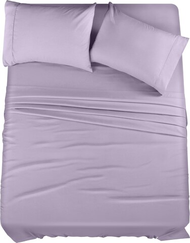 Utopia Bedding Full Bed Sheets Set - 4 Piece Bedding - Brushed Microfiber - Shrinkage and Fade Resistant - Easy Care (Full, Lavender)
