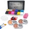 immetee Scar Wax SFX Makeup Kit, Face &amp; Body Paint, Christmas Halloween Makeup Kit, Fake Blood, Painting Brushes, Spatula, Stipple Sponge, Stage Theatrical Party Cosplay, Carnival