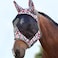 Harrison Howard LumiVista Horse Fly Mask Standard with Ears UV Protection for Horse Tribal Rhombus L Full Size