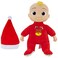 Cocomelon Musical Deck The Halls JJ Doll - Includes JJ Roto Doll with Santa Hat - Festive Doll with Activated Sounds- Toys for Preschoolers