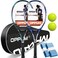 27" Pro Tennis Rackets (2-Pack), Lightweight, Durable Strings, Ideal for Beginner/Intermediate Players