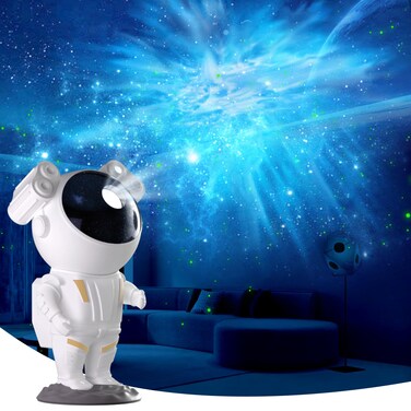Star Projector Night Lights,Tiktok Astronaut Nebula Galaxy Lights for Bedroom,Gaming Room D&eacute;cor Aesthetic,Remote Control Timing and 360&deg;Rotation Magnetic Head