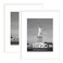 ENJOYBASICS 16x20 Picture Frame, Display Poster 11x14 with Mat or 16 x 20 Without, Wall Gallery Photo Frames, White, 2 Pack