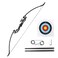 AW Recurve Bow Set Archery Aluminum Takedown Recurve Bow Right Hand Archery Bow Set Longbow Shooting Kit for Adult &amp; Youth Beginner Outdoor Hunting Horse Riding Shooting Practice