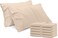 Utopia Bedding Queen Pillow Cases - Pack of 12 - Envelope Closure - Soft Brushed Microfiber Fabric - Shrinkage and Fade Resistant Pillow Covers Queen Size 20 X 30 Inches (Beige)