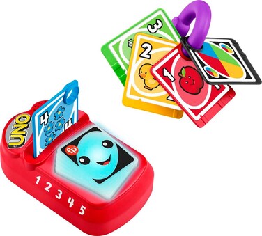 Fisher-Price Baby &amp; Toddler Toy Laugh &amp; Learn Counting and Colors UNO with Educational Music &amp; Lights for Infants Ages 6+ Months​