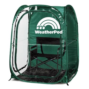 WeatherPod&reg; The Original Shark Tank MyPod&trade; 1-2 Person Pop-Up Pod - Stay Warm, Dry, and Out of The Sun - Weather Pod for Sports, Rain, or Wind