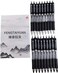 Fengtaiyuan AD07P18, Retractable Gel Pens, 0.7mm, Black Ink, Fine Point, Writting Smooth, 18 Pack (AD07P18)