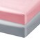 Satin Crib Sheets for Baby Hair, Fitted Sheet for Standard Crib Mattress, 2 Pack Ultra Soft Fitted Crib Sheet for Baby, Machine Washable, Grey and Pink
