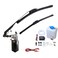 12V Electric Motor UTV Windshield Bottle Washer Kit Fits Polaris Ranger RZR General Golf Cart Tractor Can Am Commander UTV Windshield Wiper Washer Turbo Pump Kit 90 Degree Motor 2 Blades