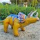 ZQ 43&rdquo;L Triceratops Inflatable Dinosaur Party Decorations Blow Up Dinosaur Party Supplies Dinosaur Birthday Decorations Party Favors Gifts Toys for Kids 3-5, Large Dinosaur Figure, Jumbo Dino