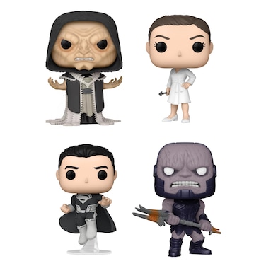 Funko Movies: POP! Zack Znyder's Justice League Collectors Set - DeSaad, Diana with Arrow, Superman, Darkseid, Multicolor, 3.75 inches