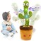 Dancing Talking Cactus Toy 120 Songs Repeating and Recording What You Say, Singing and Glowing Plush Cactus, Best Gift for Your Baby&hellip;