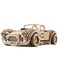 UGEARS Drift Cobra Racing Car Puzzle - Wooden 3D Puzzles for Adults to Build with Powerful Spring Motor - Wood Mechanical Models Building Kit for Fathers Day - Retro Hobbies for Men - 370 Pcs