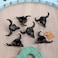 Buffalo Skull Design Cabinet/Wardrobe Knobs (Black, Pack of 6)