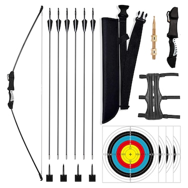 Archery Bow and Arrow Set - Bow and Arrow for Adults - Archery Training Outdoor Sports Game Hunting Gift for Teens and Kids