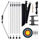 Archery Bow and Arrow Set - Bow and Arrow for Adults - Archery Training Outdoor Sports Game Hunting Gift for Teens and Kids