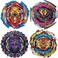 UGY 4 Pieces Burst Gyros Toy Battling Top Battle Burst High Performance Birthday Party Gifts