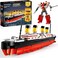 JOJO&amp;Peach Titanic Stem Toys, 2 in 1 Titanic Model &amp; Transform Robot Building Kit, Collectible Display Model Set, Stem Projects Toys Gifts for Kids Age 8+ and Adults (550 Pieces)